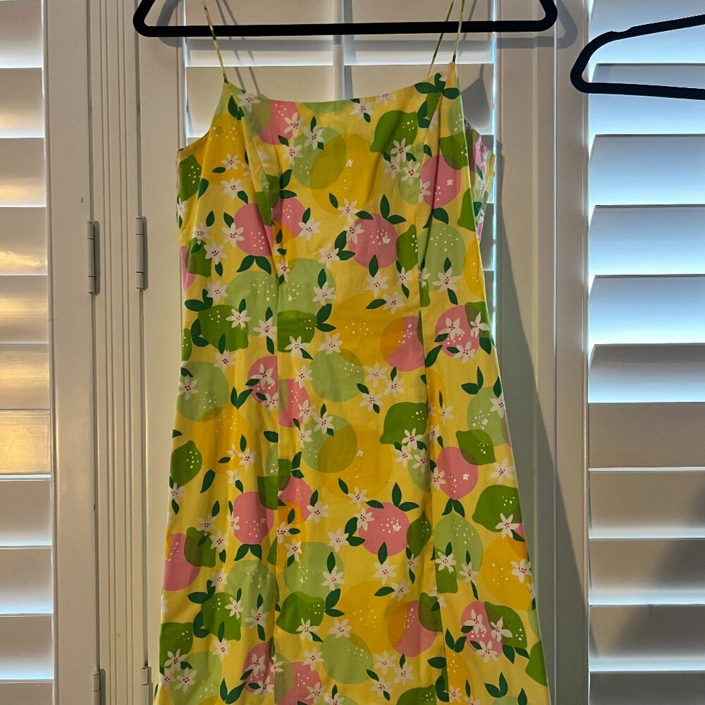 lilly pulitzer citrus-y sundress size 2